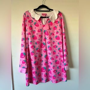 Strawberry Mini Dress W/ Collar XXL